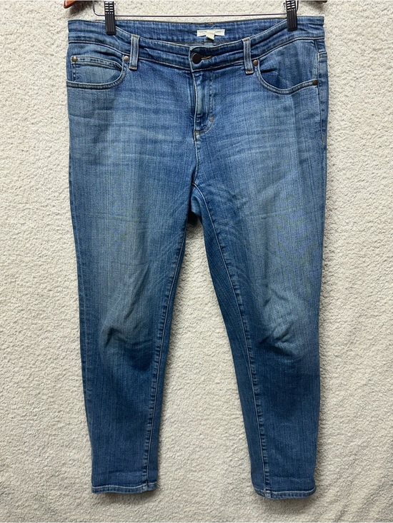Eileen Fisher Denim - Eileen Fisher Organic Cotton Stretch Slim Ankle Jeans Women’s Blue Size S